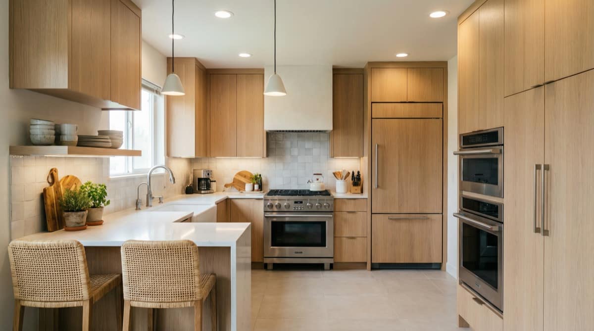 Contemporary Soft AI kitchen redesign preview