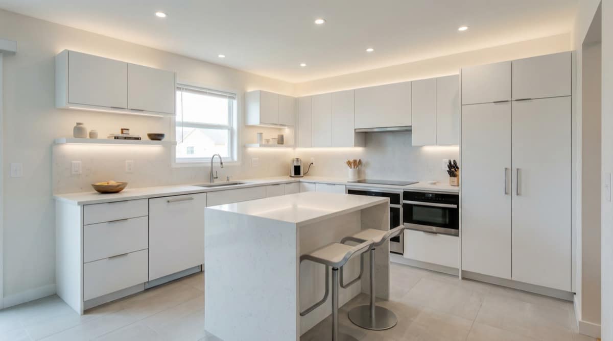 Minimal Clean AI kitchen redesign preview